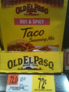 old el paso taco seasoning