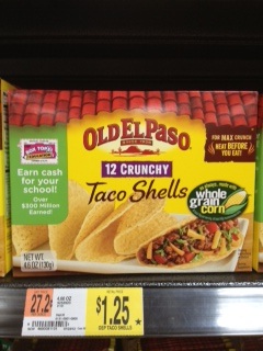 old el paso shells walmart