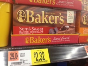 Baker's Chocolate Walmart