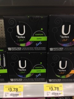 Kotex U tampons