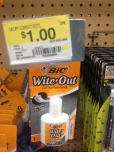 bic wite out