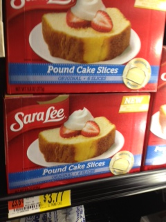 Sara Lee Pound Cake Walmart IHTM