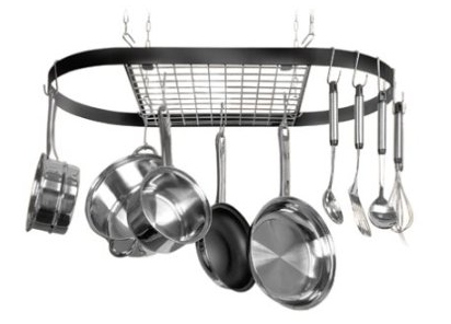 rod iron pan rack