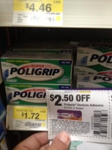 Poligrip Money Maker at Walmart