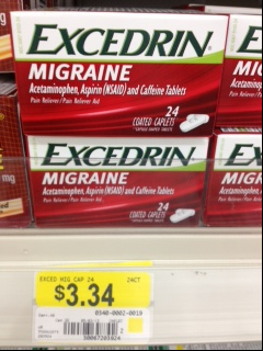 Excedrin at Walmart