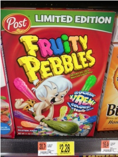 Pebbles Cereal at Walmart