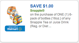 Snapple coupon