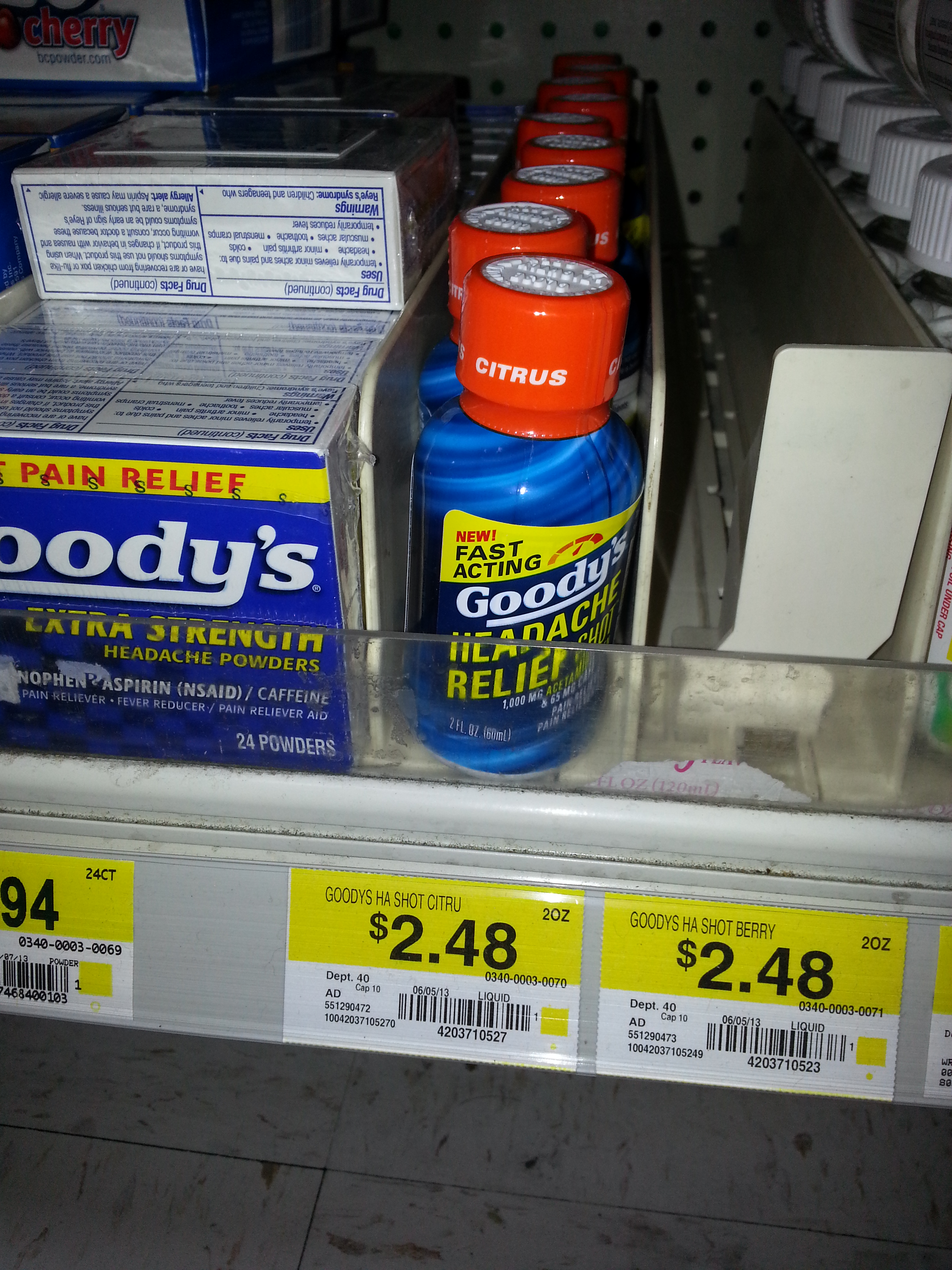 Goodys Shot Walmart IHTM