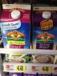 Land o Lakes half and half Walmart