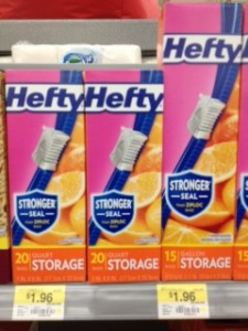 Hefty Storage bags