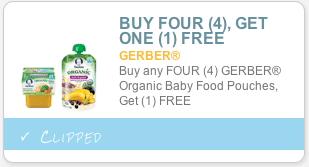 Gerber Baby Food Coupon