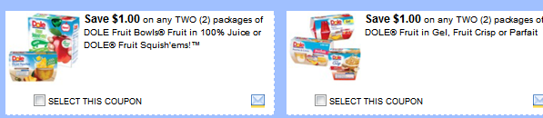 coupons dole fruit cups