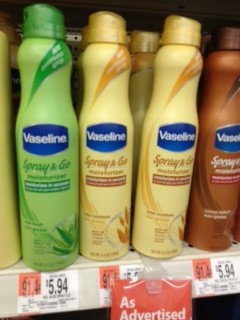 vaseline Spray lotion