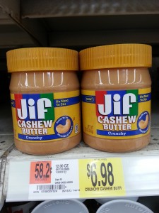 JIF Cashew Butter IHTM Walmart 