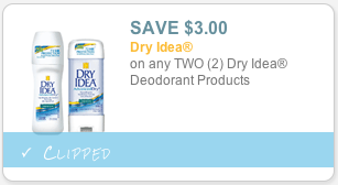 Dry Idea Deodorant Coupon