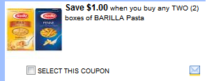 barilla coupon