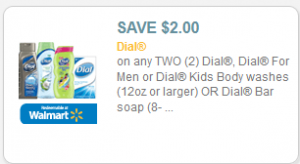 coupon dial body wash