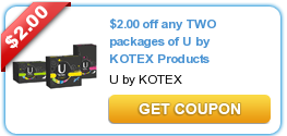 coupon kotex u