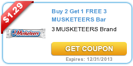 3 musketeers coupon