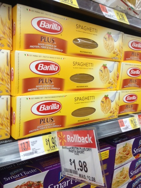 Barilla Plus Pasta Walmart