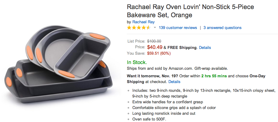 Rachael Ray Bakeware Set