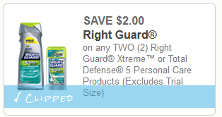 right guard xtreme coupon