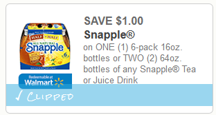 snapple coupon