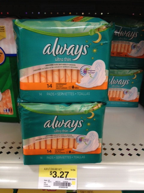 always pads walmart