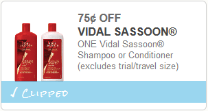 vidal sassoon coupon