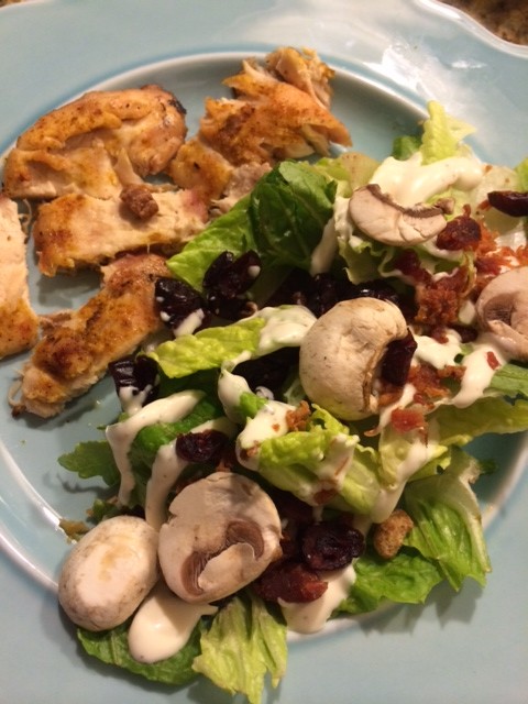 Grilled Curry Chicken and Salad