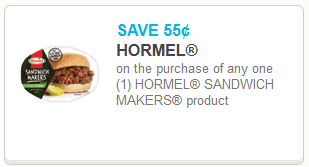 Hormel sandwich coupon