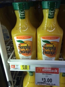 Simply Orange Juice Walmart