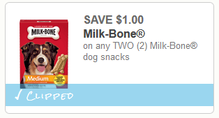 milk bone dog treat coupon