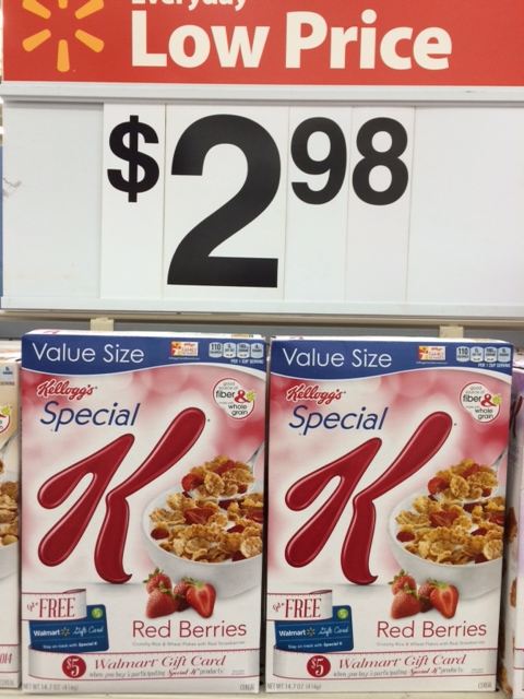 special K cereal walmart