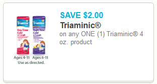 Triaminic coupon