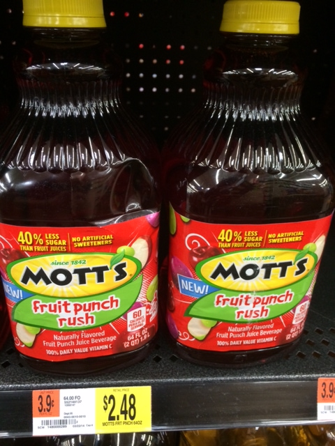 Motts Fruit Punch Rush Walmart