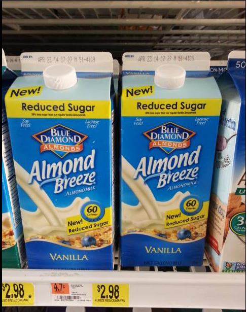 blue diamond almond breeze walmart