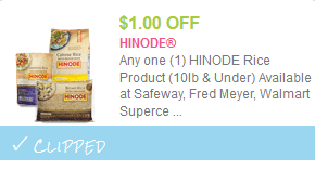 hinode rice coupon