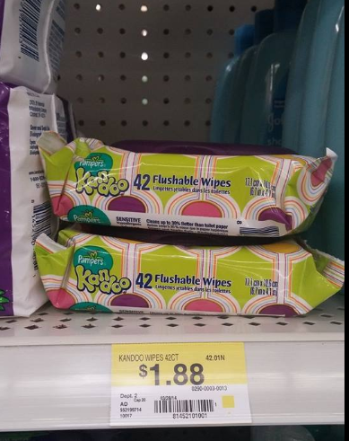 Kandoo wipes walmart