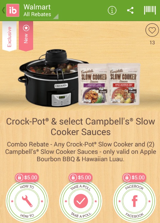 crock pot ibotta offer