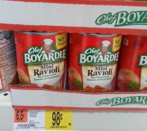 Chef Boyardee Cans