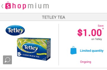 tetley tea shopmium