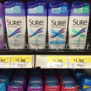 Sure Deodorant Walmart