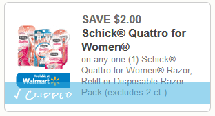 schick quattro coupon