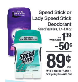 speed stick kroger