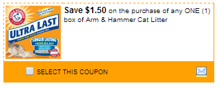 arm & hammer cat litter coupon