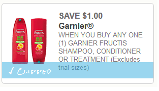 garnier coupon