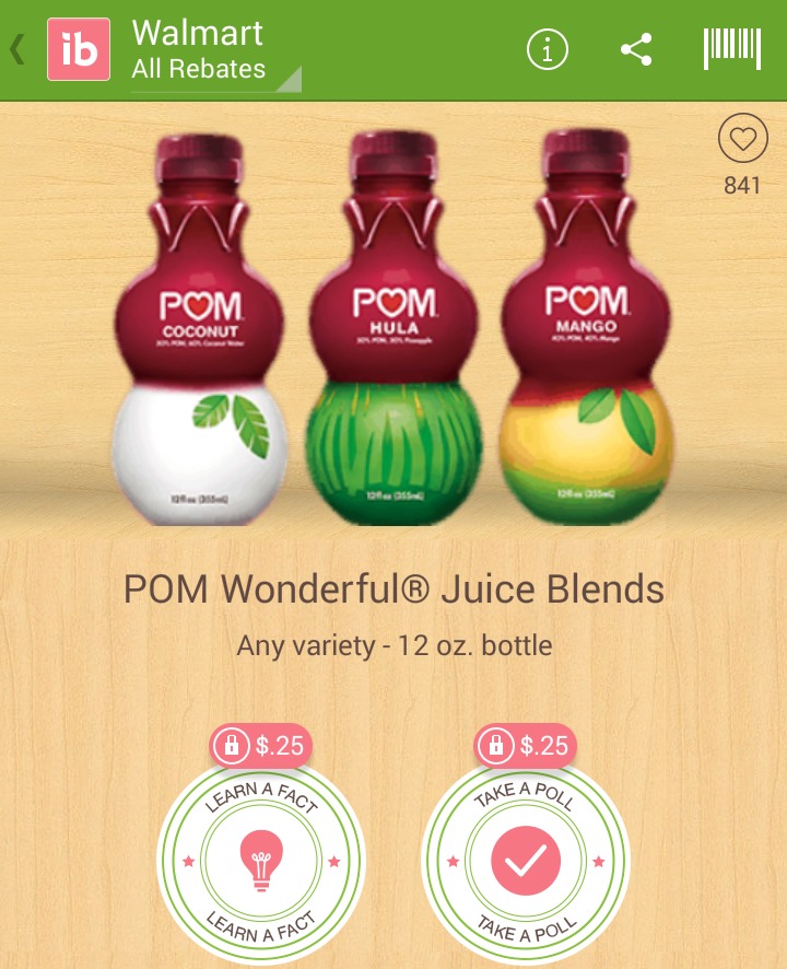 pom blend ibotta offer