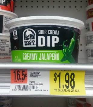 Taco Bell Sout Cream Dip