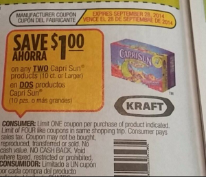 capri sun coupon